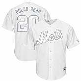 Mets 20 Pete Alonso Polar Bear White 2019 Players' Weekend Player Jersey Dzhi,baseball caps,new era cap wholesale,wholesale hats